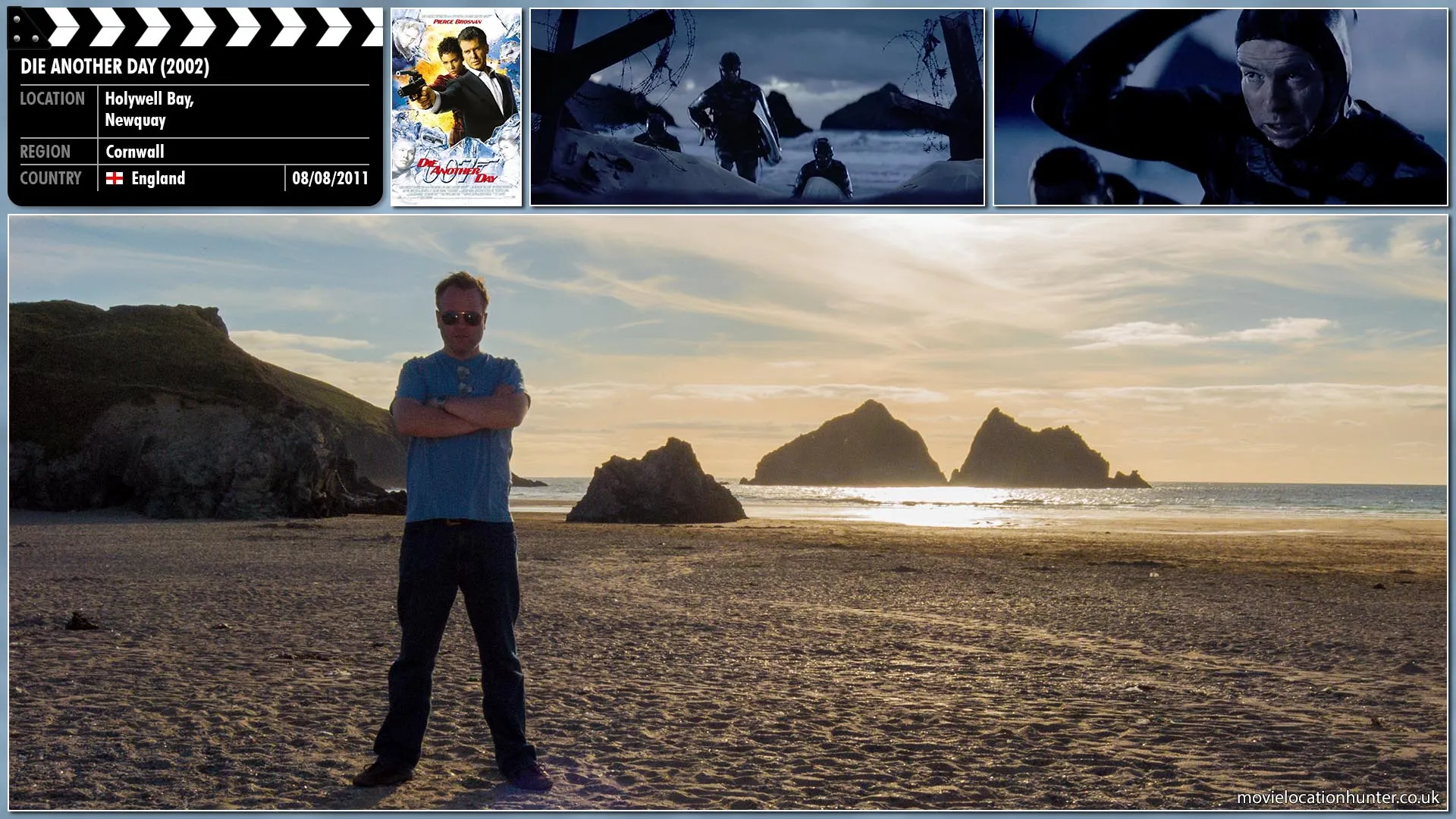 Filming location photo, shot in England, for Die Another Day (2002). Scene description: Bond (Pierce Brosnan) infiltrates a North Korean military base, where Colonel Tan-Sun Moon (Toby Stephens) is illegally trading weapons for African blood diamonds.