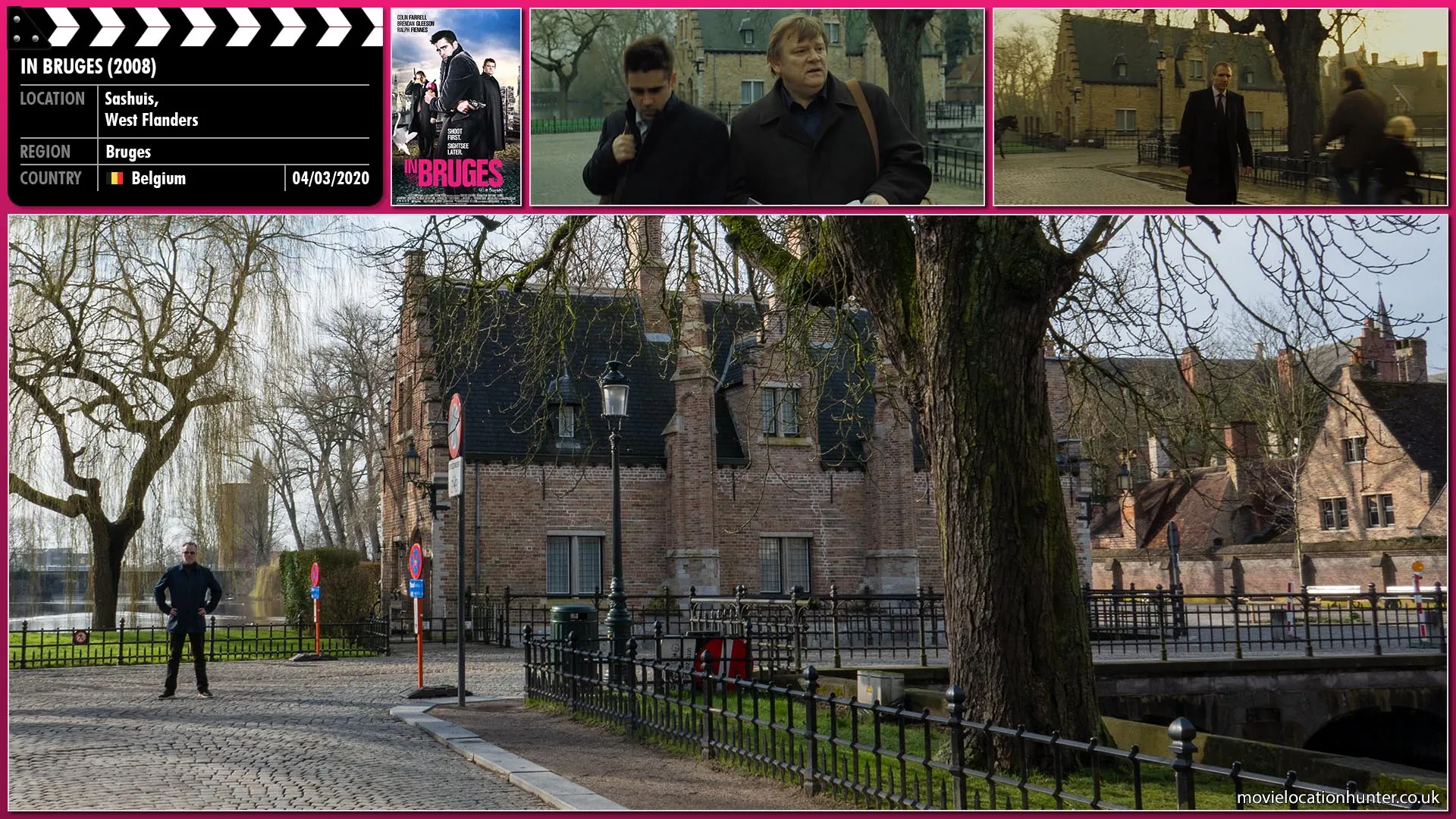 Filming location photo, shot in Belgium, for In Bruges (2008). Scene description: Ray: 