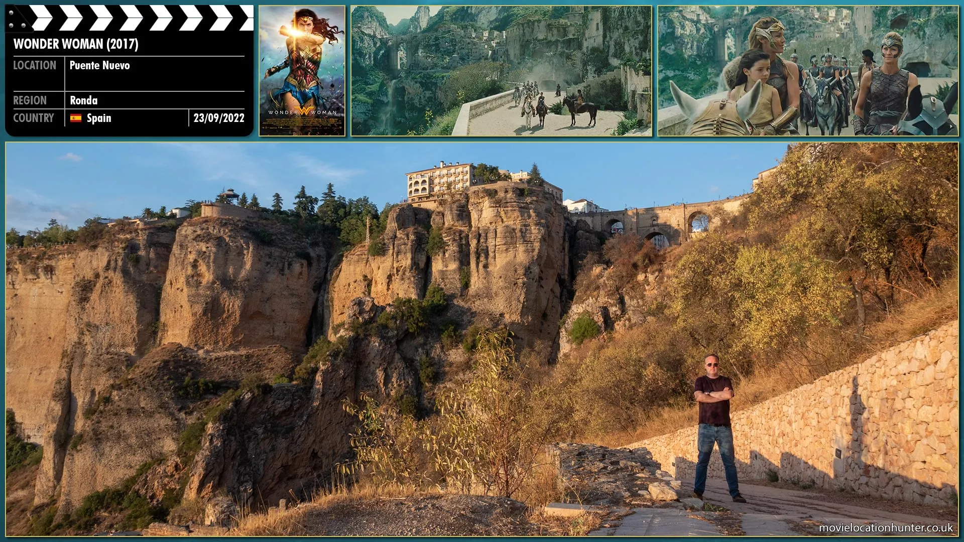 Filming location photo, shot in Spain, for Wonder Woman (2017). Scene description: The mighty Amazons, an all-female warrior clan, live secretly and secluded on the island of Themyscira. She watches the warriors training on the field under General Antiope (Robin Wright). Diana (Lilly Aspell) wants to be a fighter like the rest of the Amazons, but her mother, Queen Hippolyta (Connie Nielsen) forbids her daughter from training.
